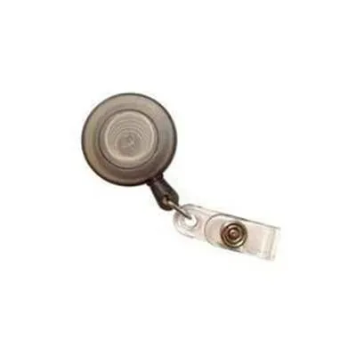 Pull Reel | Opaque Clear Black Round