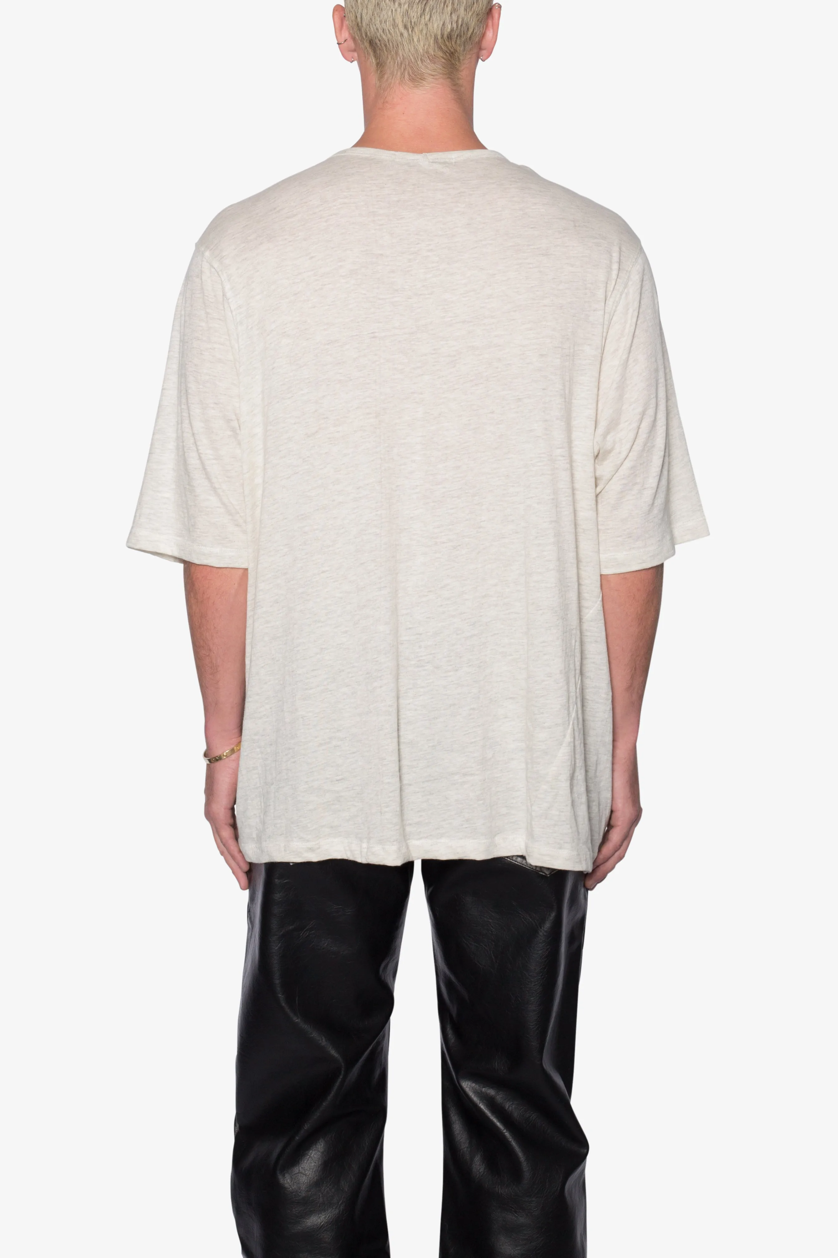 Sheer Gauze Tee - Grey