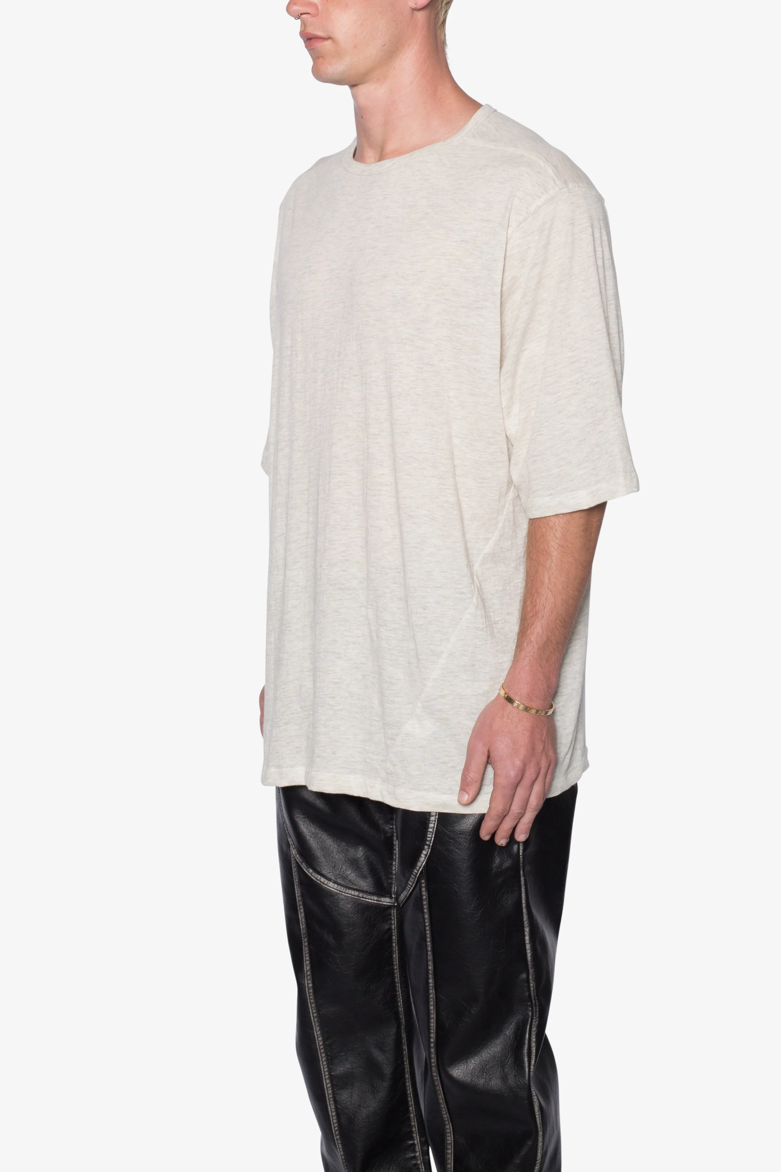Sheer Gauze Tee - Grey