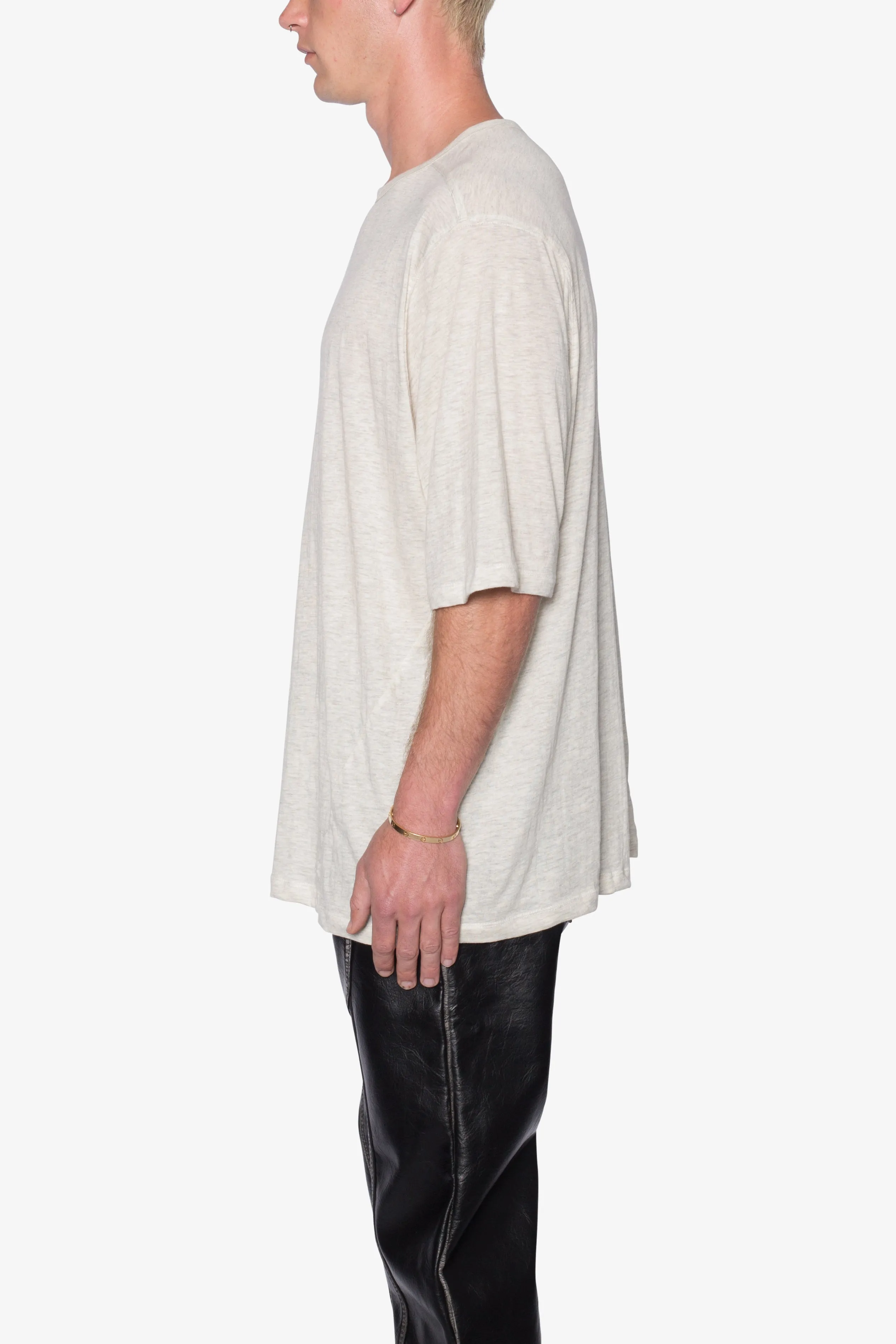 Sheer Gauze Tee - Grey